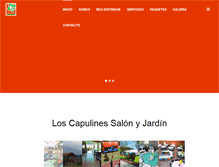 Tablet Screenshot of jardinloscapulines.com